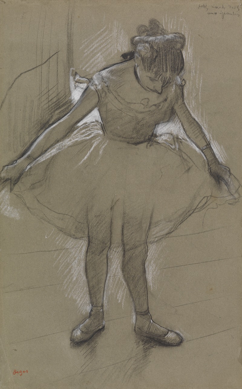 Edgar Degas - Junge Tänzerin im Gegenlicht