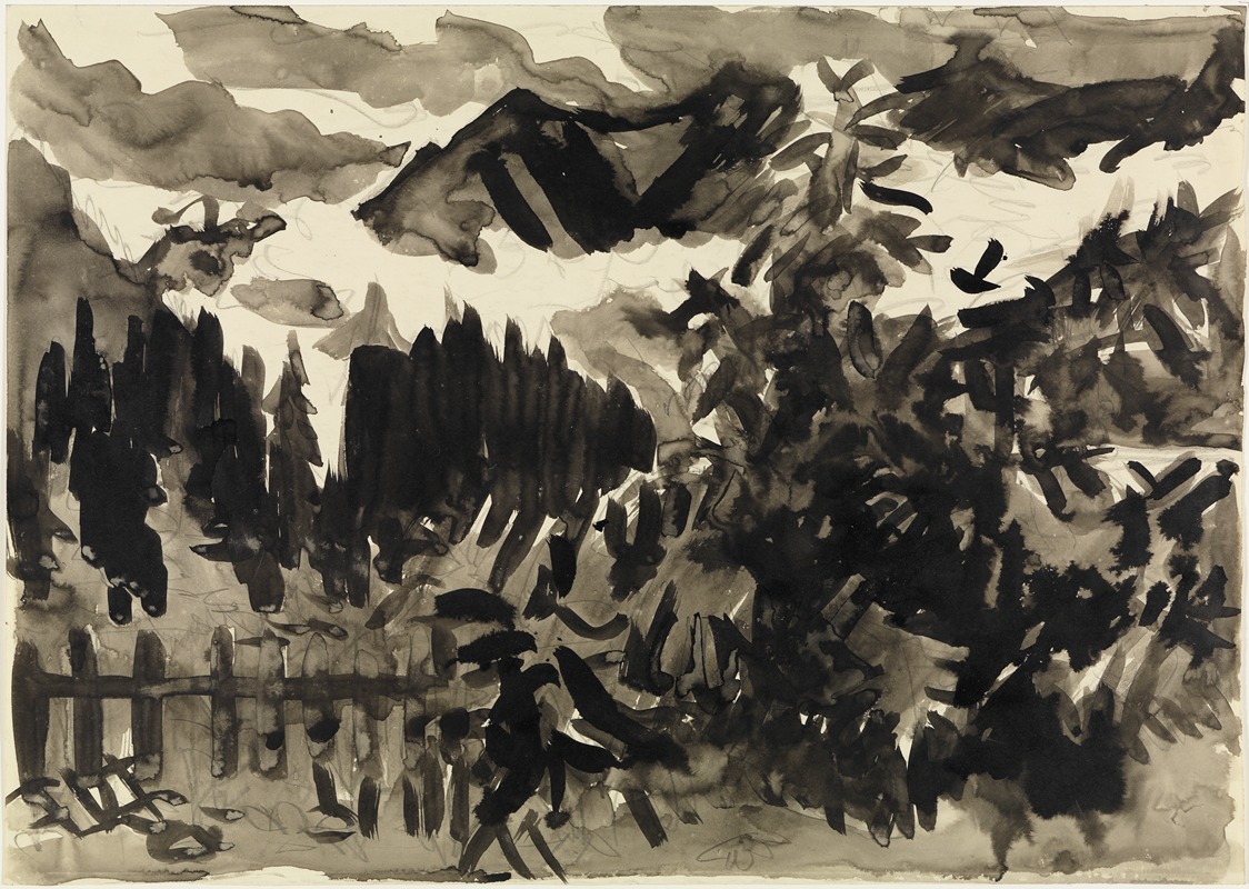 Ernst Ludwig Kirchner - Alpenlandschaft (Nebel in den Bergen)