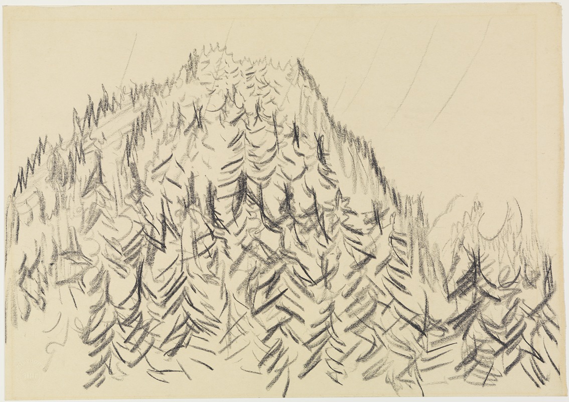 Ernst Ludwig Kirchner - Bewaldeter Hügel