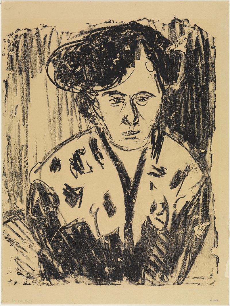 Ernst Ludwig Kirchner - Frau im Spitzenkragen