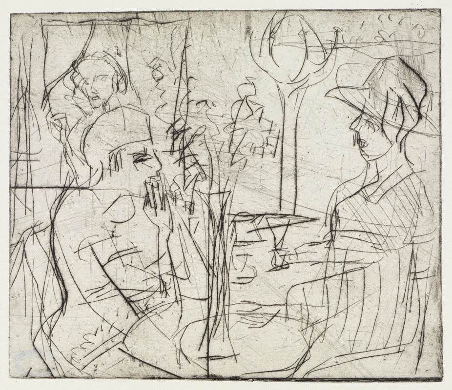 Ernst Ludwig Kirchner - Im Cafe