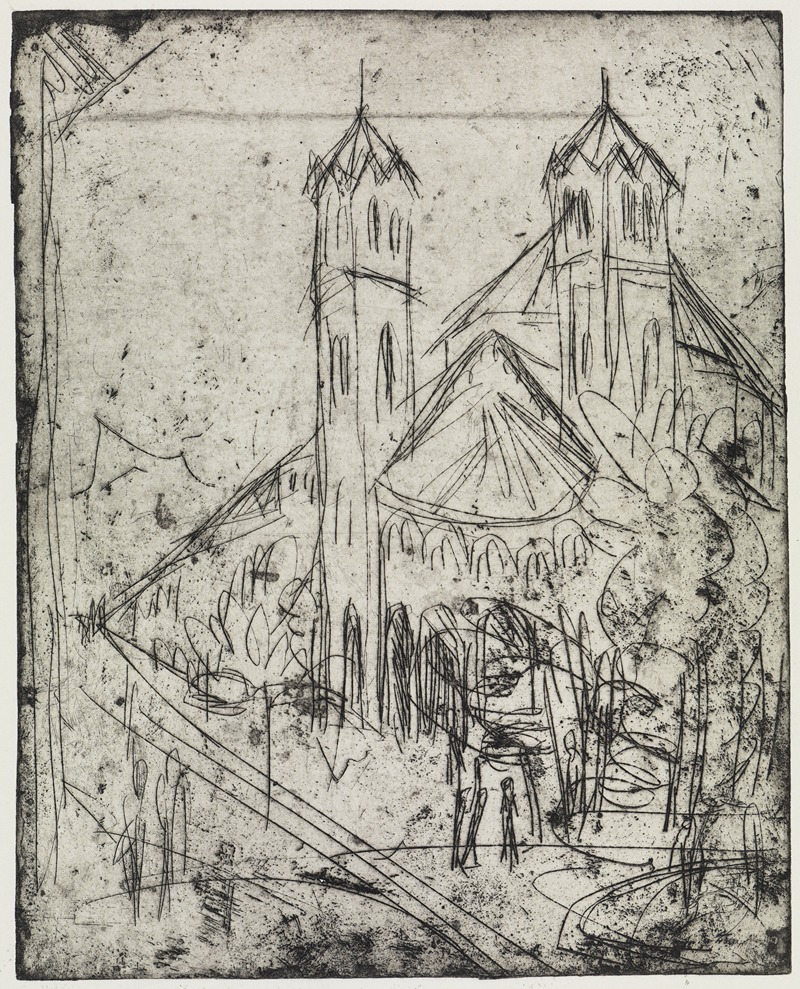 Ernst Ludwig Kirchner - Kirche St. Gereon in Köln I