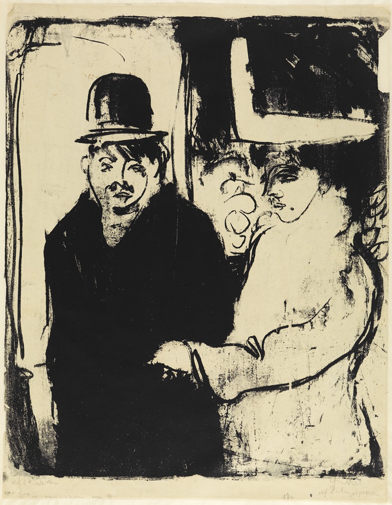 Ernst Ludwig Kirchner - Kokotte und Zuhälter