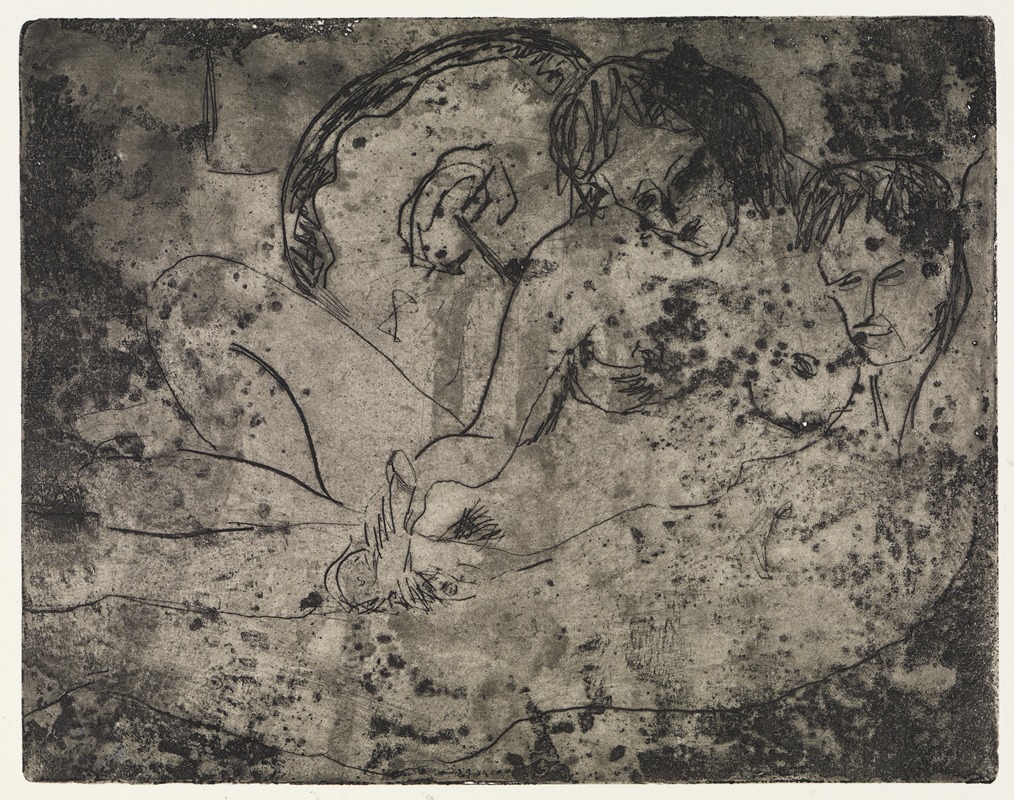 Ernst Ludwig Kirchner - Liebespaar mit japanischem Schirm