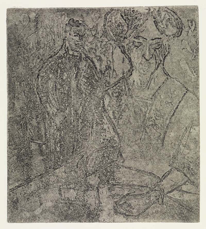 Ernst Ludwig Kirchner - Mann und sitzende Frau
