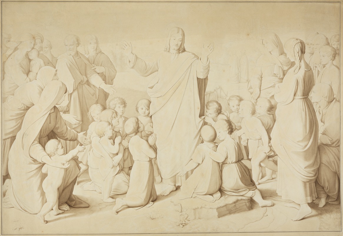Johann Friedrich Overbeck - Christus segnet die Kinder