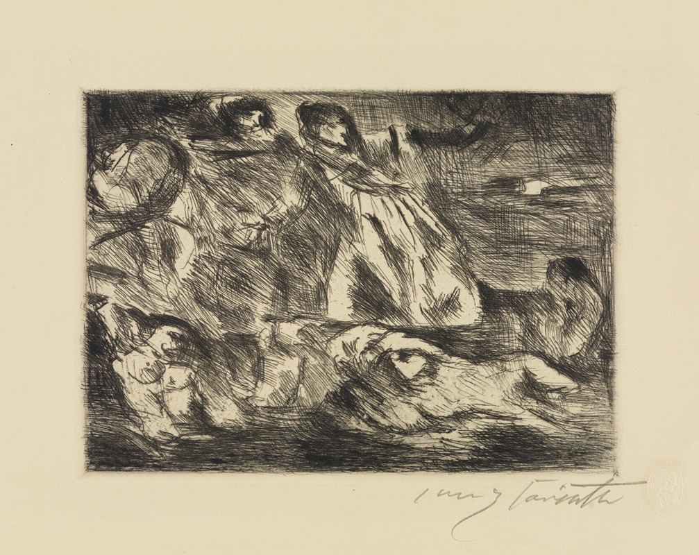Lovis Corinth - Dantebarke nach Delacroix