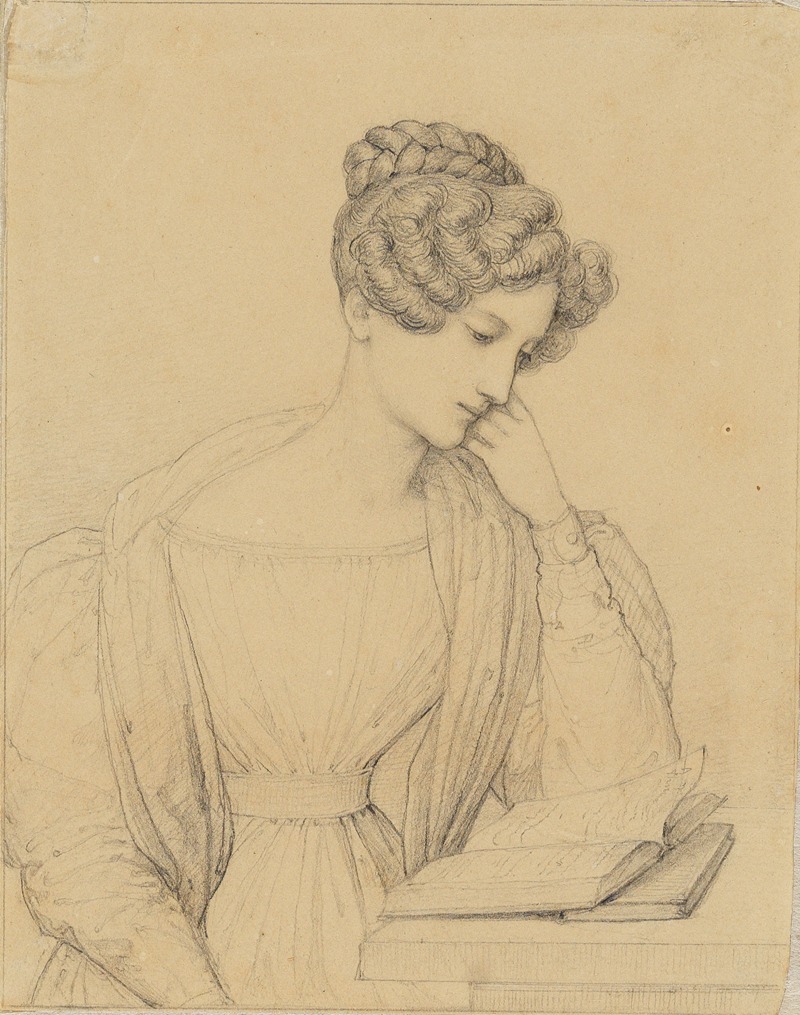 Marie Ellenrieder - Sophie, Markgräfin von Baden, an einem Tische lesend
