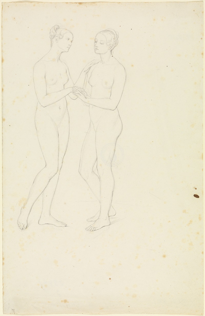 Marie Ellenrieder - Two standing female nudes
