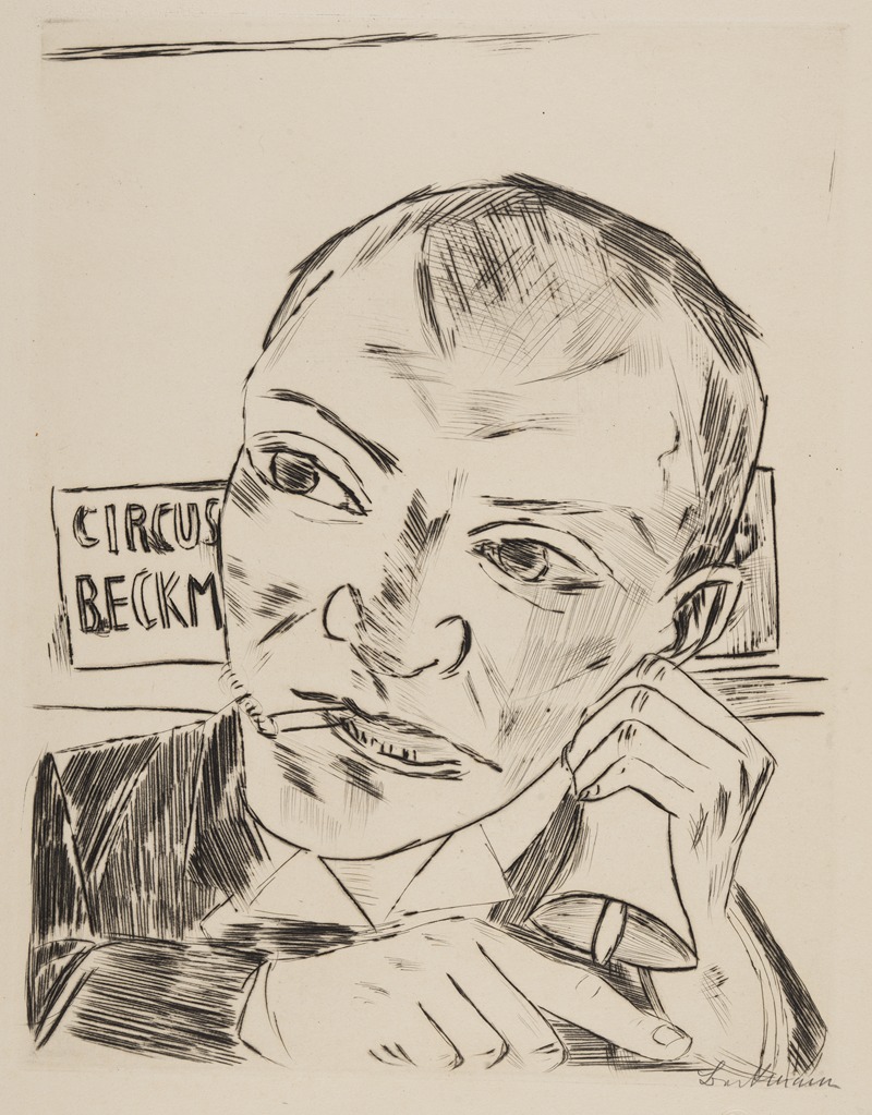 Max Beckmann - Der Ausrufer (Selbstbildnis)