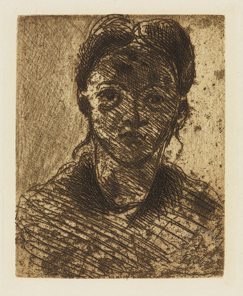 Paul Cézanne - Mädchenkopf (Tête de femme)