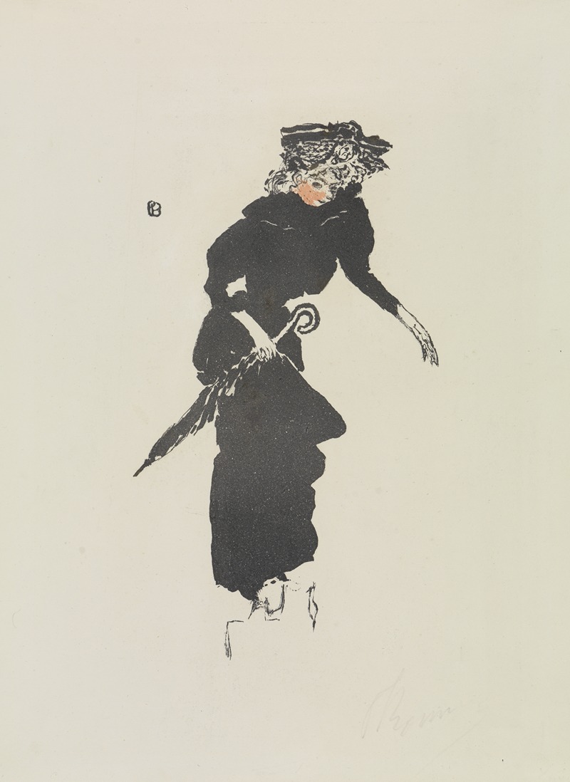 Pierre Bonnard - Frau mit Regenschirm (Femme au parapluie)