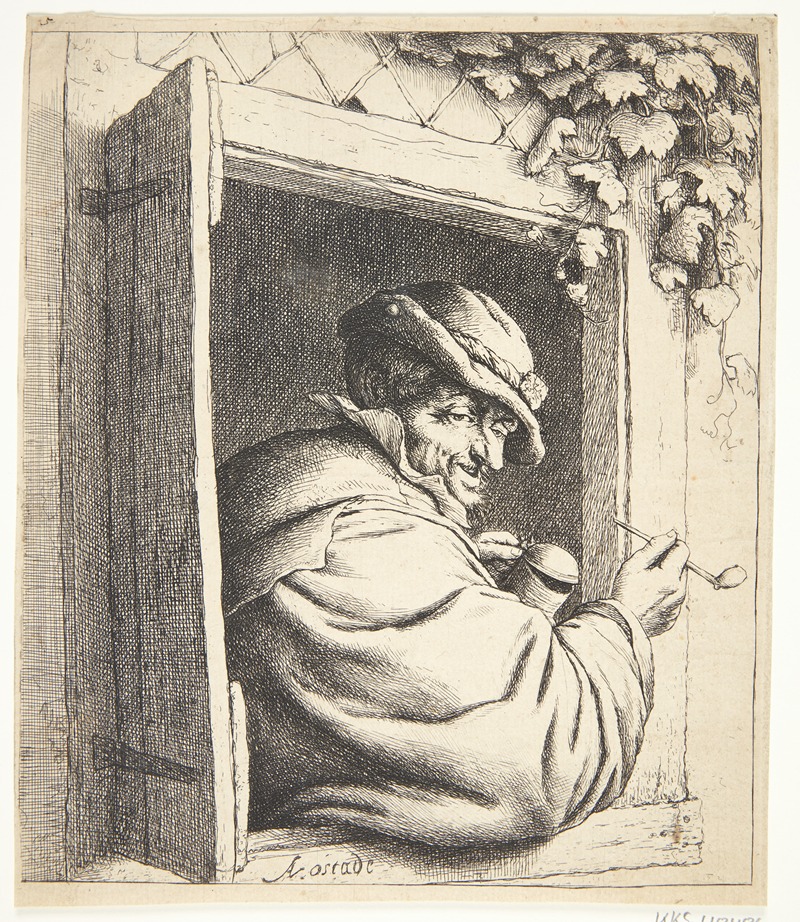 Adriaen van Ostade - The smoker in the window