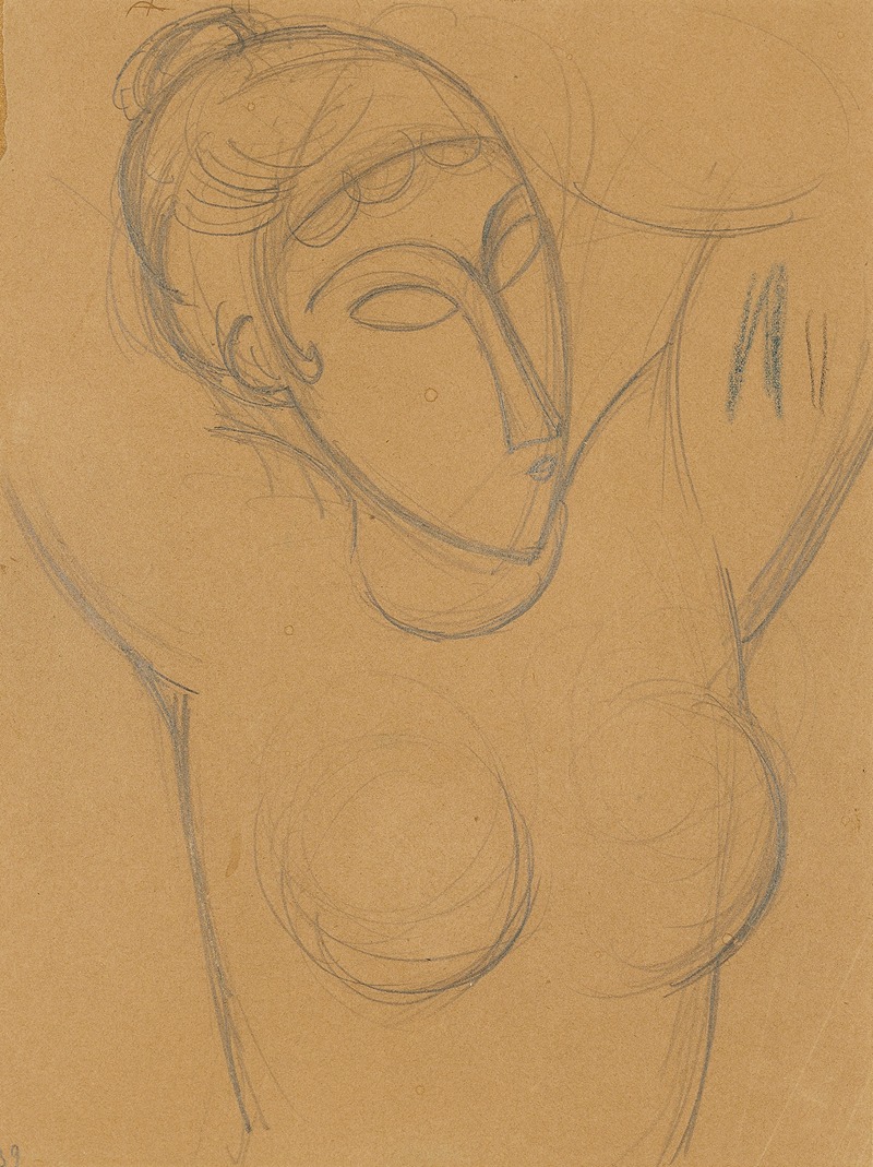 Amedeo Modigliani - Buste de cariatide