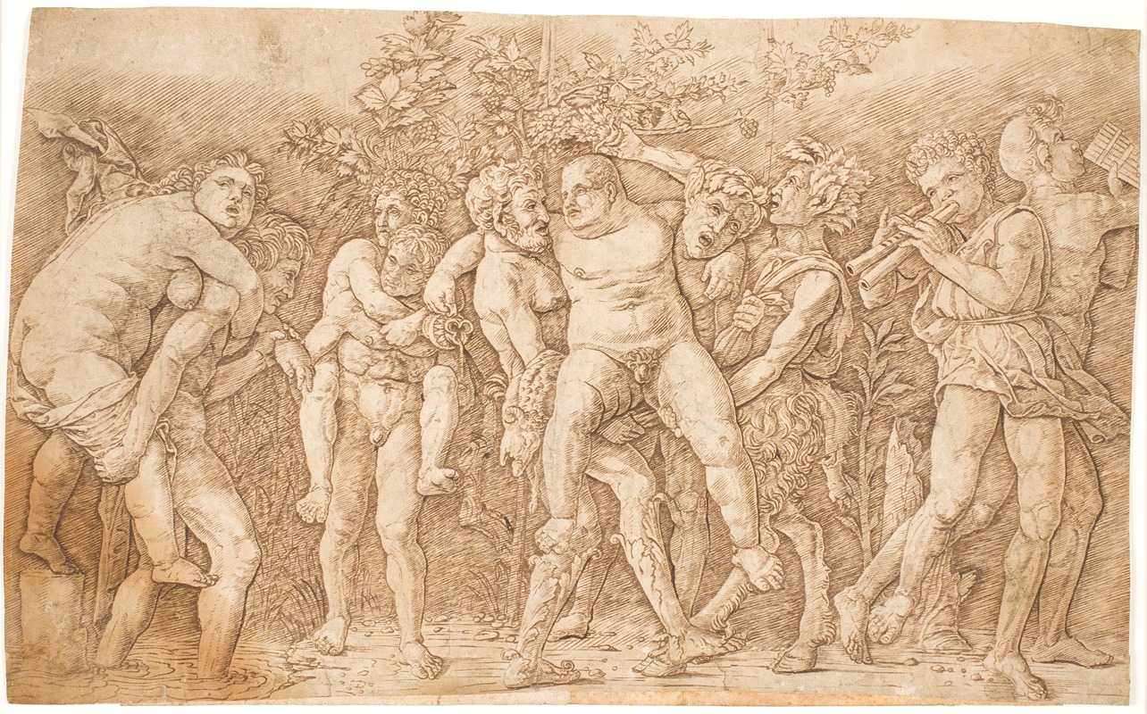 Andrea Mantegna - Bakkanal med Silén