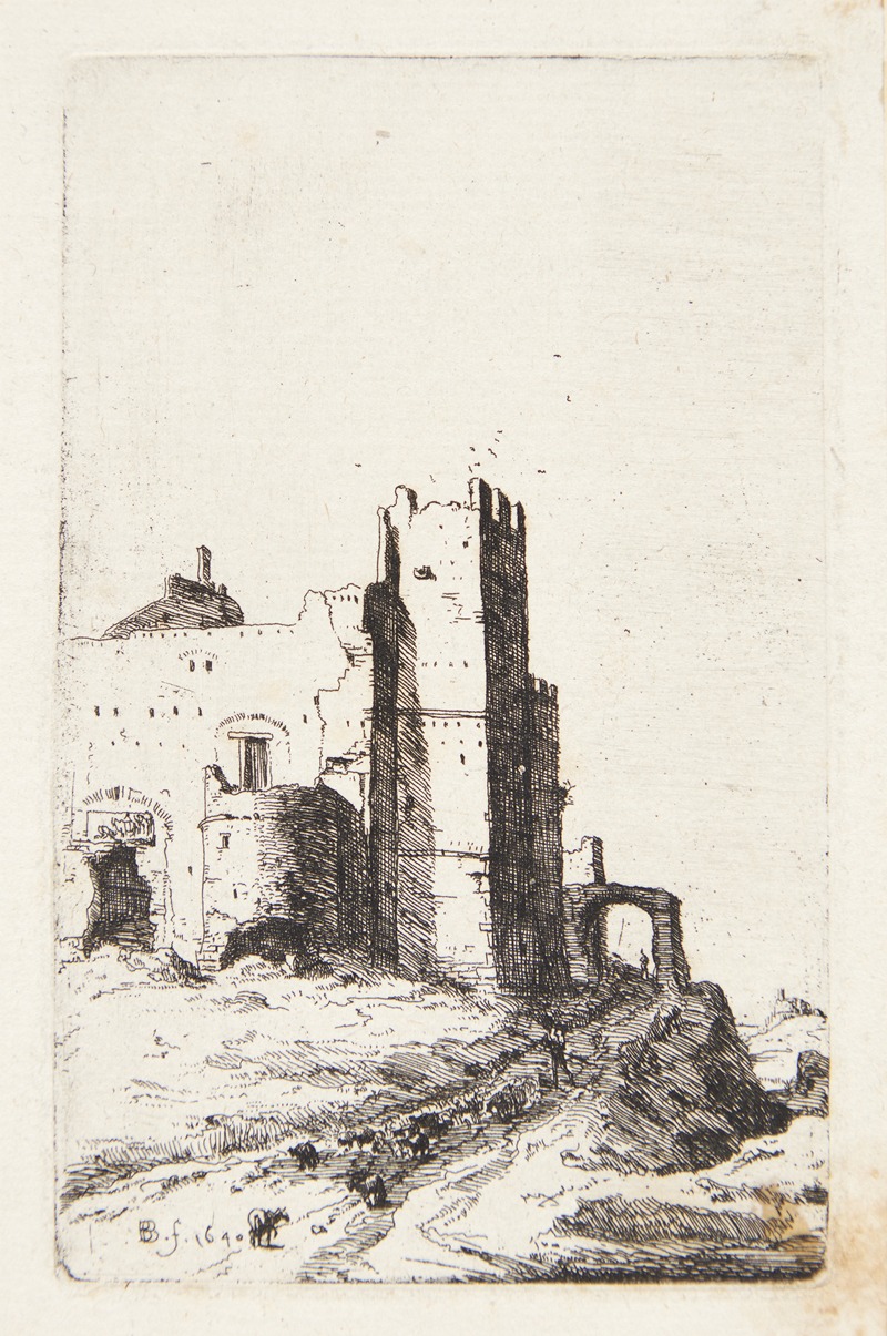 Bartholomeus Breenbergh - Ruiner i Leoni nær Frascati