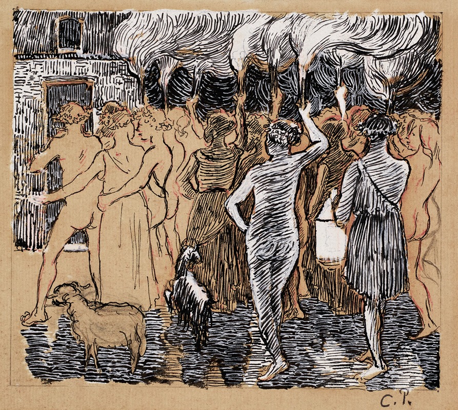 Camille Pissarro - Daphnis et Chloë (Les noces de Daphnis et Chloë)