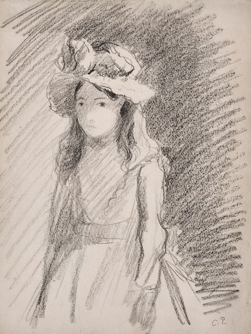 Camille Pissarro - Jeune fille au chapeau