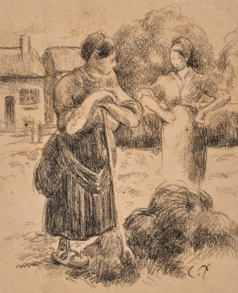 Camille Pissarro - Paysanne à la fourche