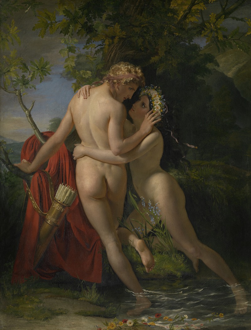 François-Joseph Navez - The Nymph Salmacis and Hermaphroditus