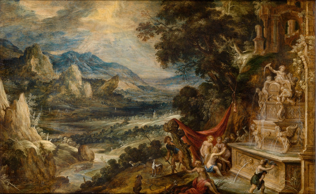 Kerstiaen de Keuninck - Landscape with Diana and Actaeon