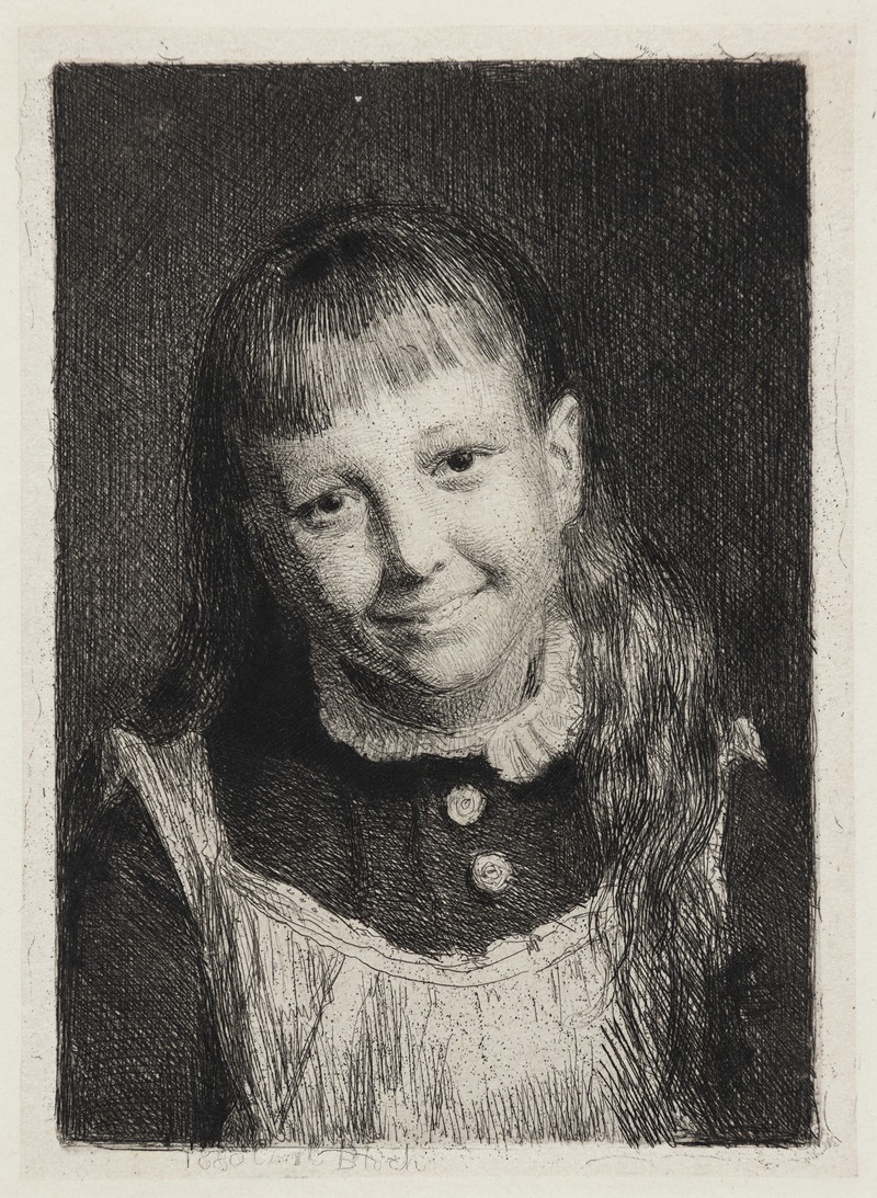 Carl Bloch - The Laughing Girl, Portrait of Ida Alma Bloch