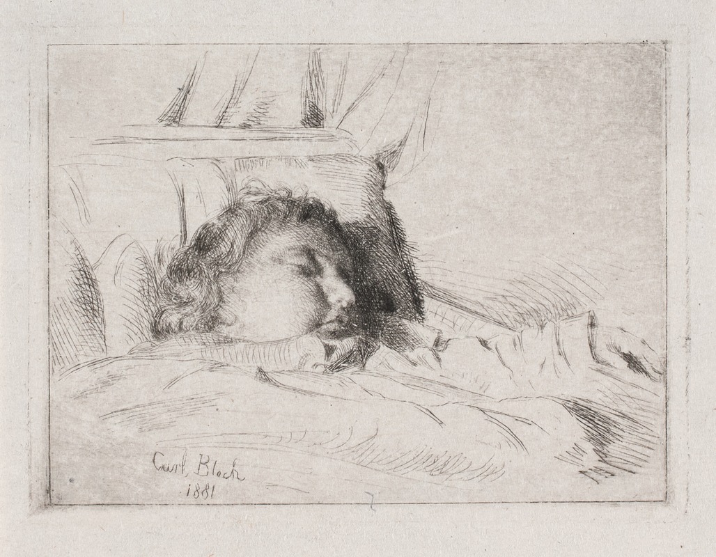 Carl Bloch - The sleeping child