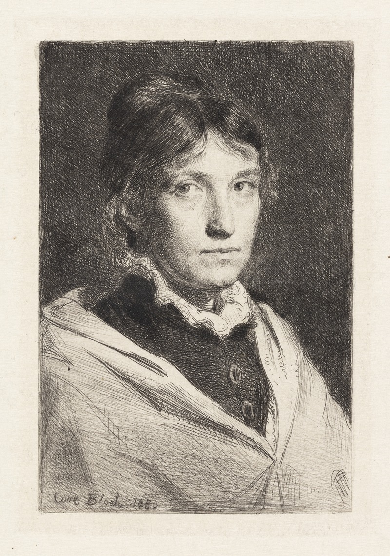 Carl Bloch - Portrait of Alma Bloch
