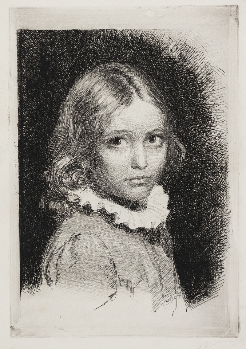 Carl Bloch - Portrait of Clara Emilie Rose Bloch