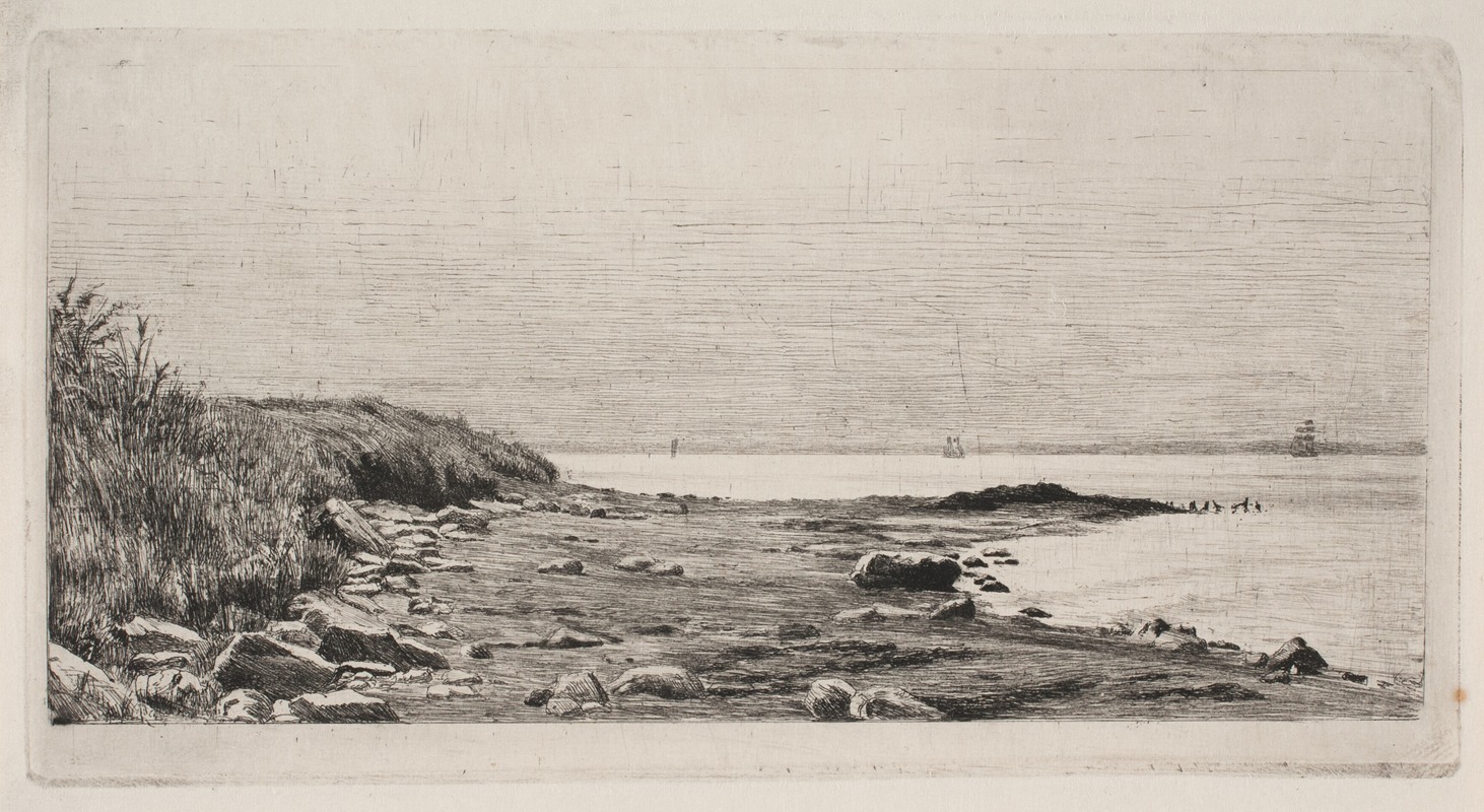 Carl Bloch - Strandparti Solskin i Havet