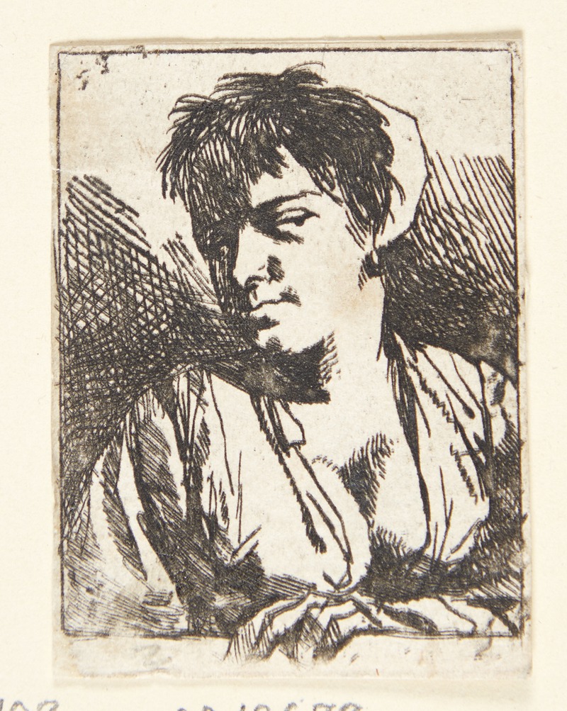 Cornelis Pietersz. Bega - Brystbillede af en ung bondekone