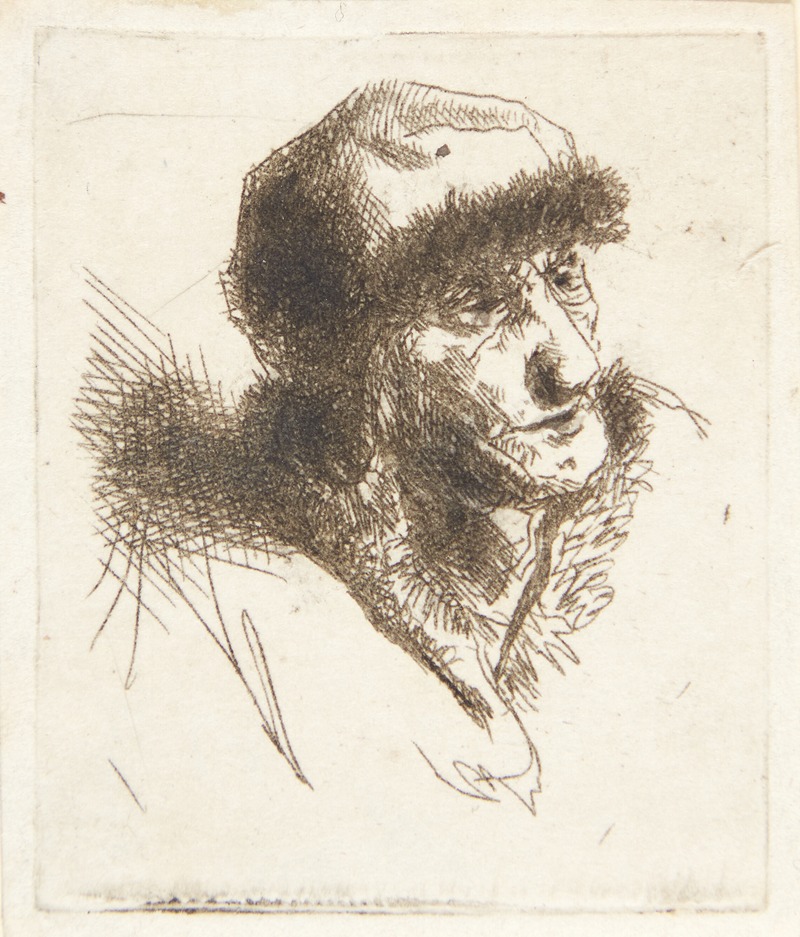 Cornelis Pietersz. Bega - Gammel kvinde med pelshue