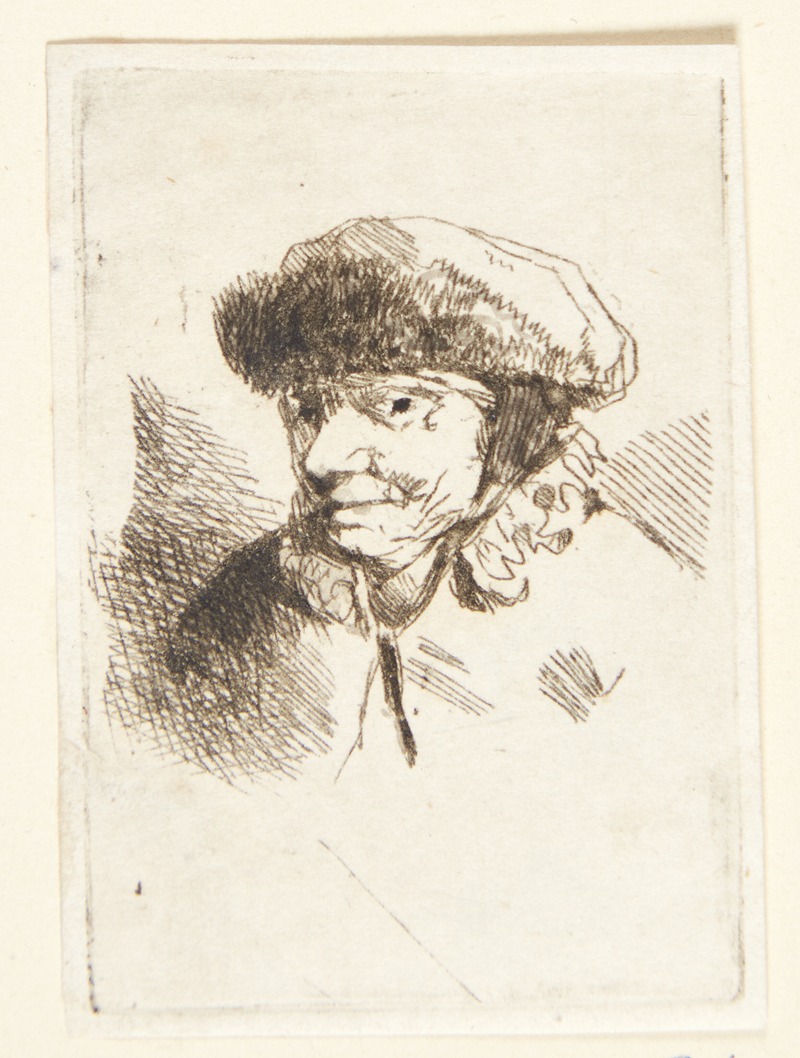 Cornelis Pietersz. Bega - Smilende gammel kvinde med pelshue