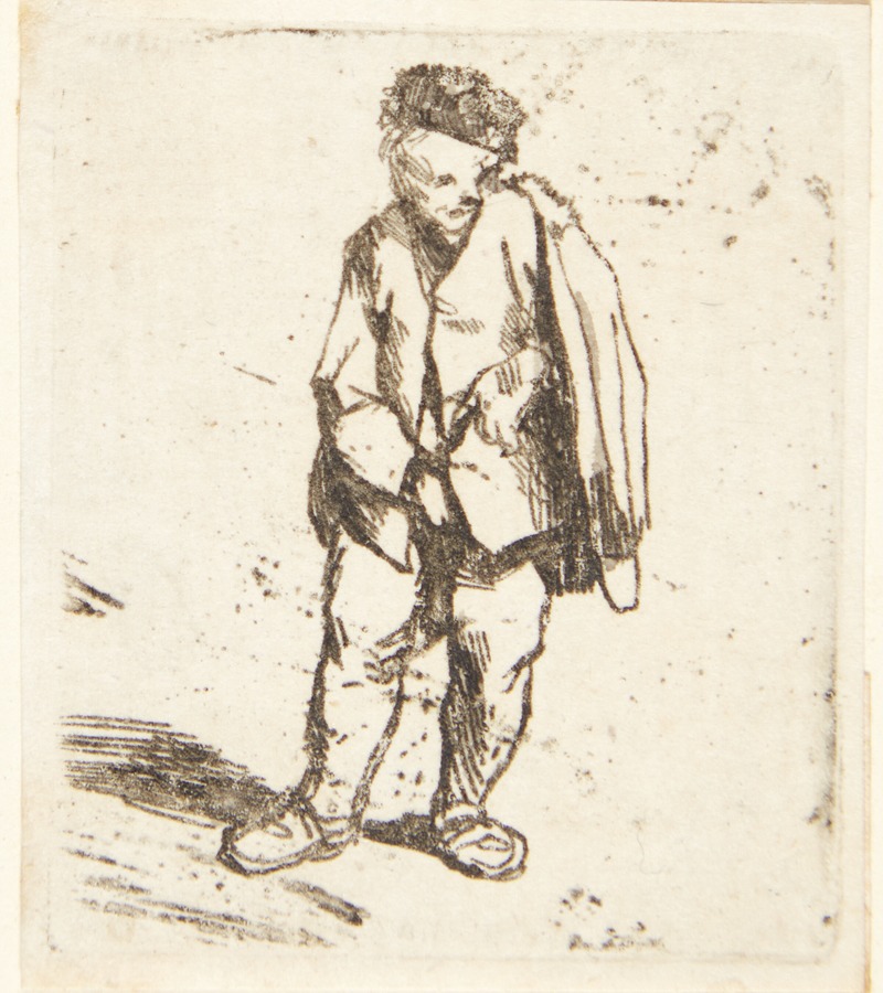 Cornelis Pietersz. Bega - Stående mand med en kort kappe