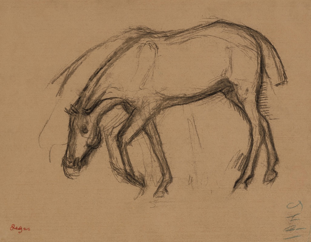 Edgar Degas - Après la course; cheval rentrant au pesage