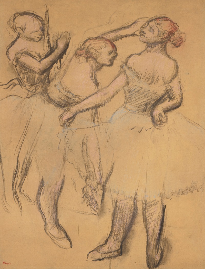 Edgar Degas - Trois danseuses