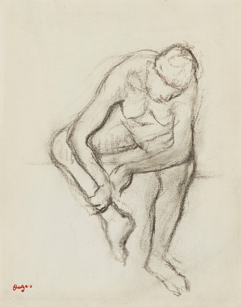 Edgar Degas - Femme nue, assise