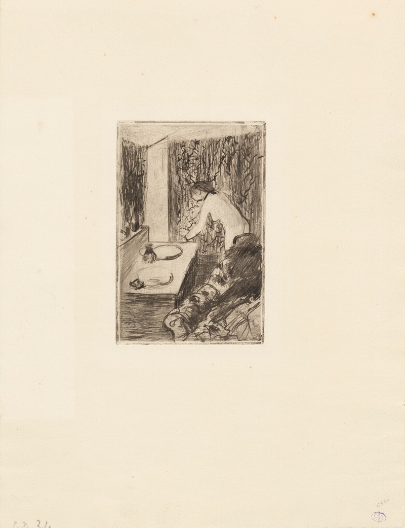 Edgar Degas - Petit cabinet de toilette
