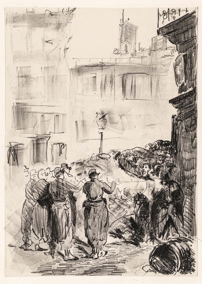 Édouard Manet - La barricade Scéne de la Commune de Paris