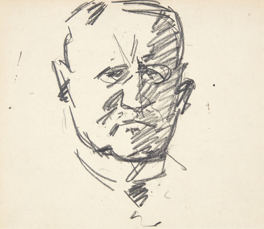 Edvard Weie - Studie til et portræt af professor, drmed Carl Lorentzen 1860-1932