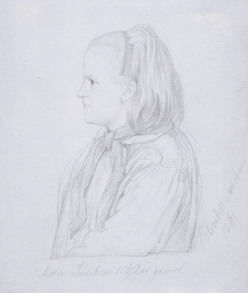 Elisabeth Jerichau Baumann - Marie Jerichau 10½ år gammel