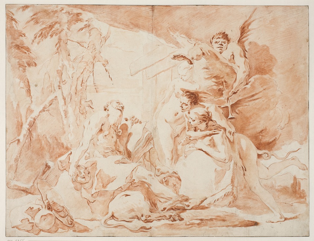 Giovanni Battista Tiepolo - Den hellige Hieronymus’ fristelser