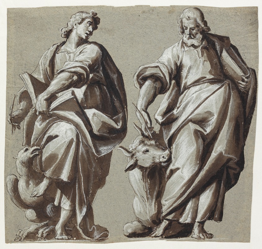 Giovanni Mauro della Rovere - Evangelisterne Johannes og Lukas