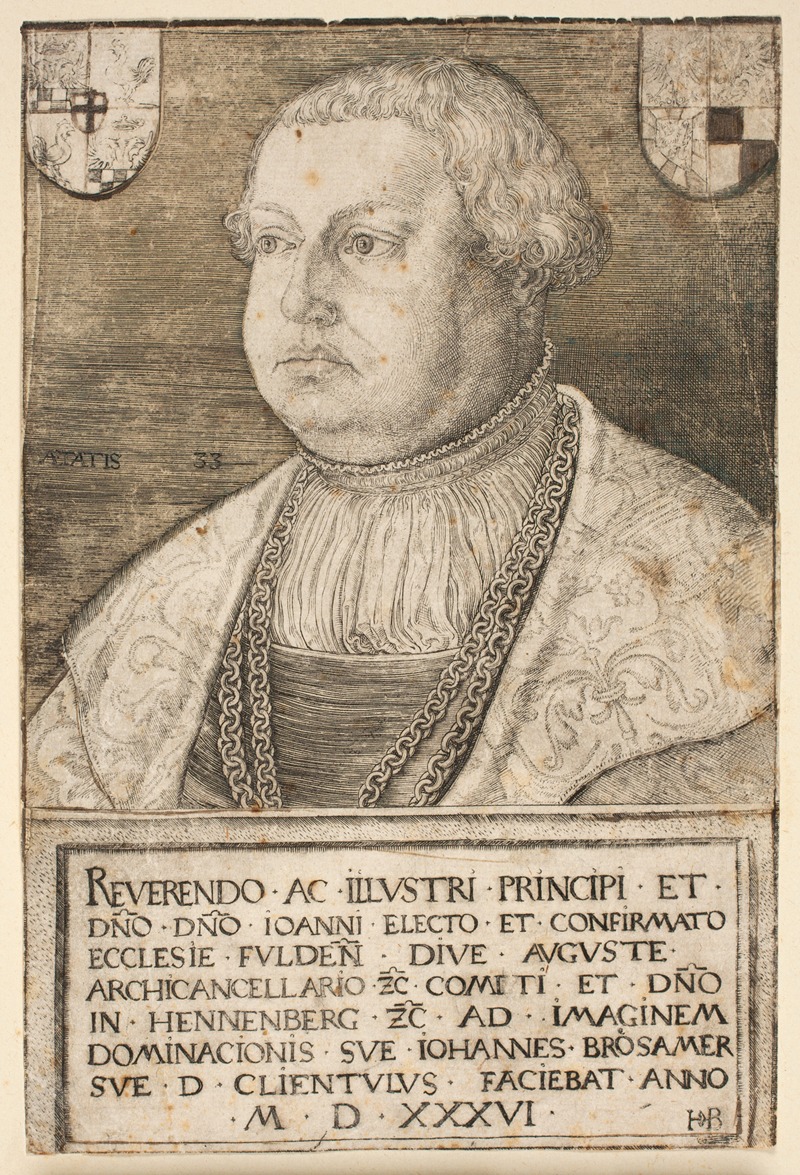 Hans Brosamer - Portræt af Johann von Henneberg