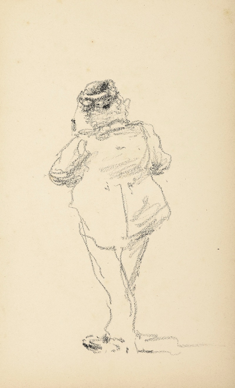 Henri de Toulouse-Lautrec - Homme à la toque, de dos