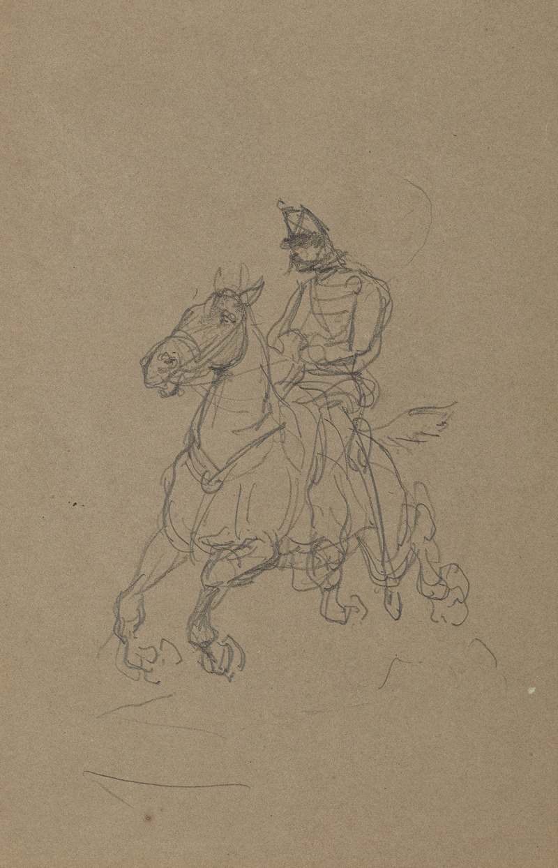 Henri de Toulouse-Lautrec - Ulhan à cheval