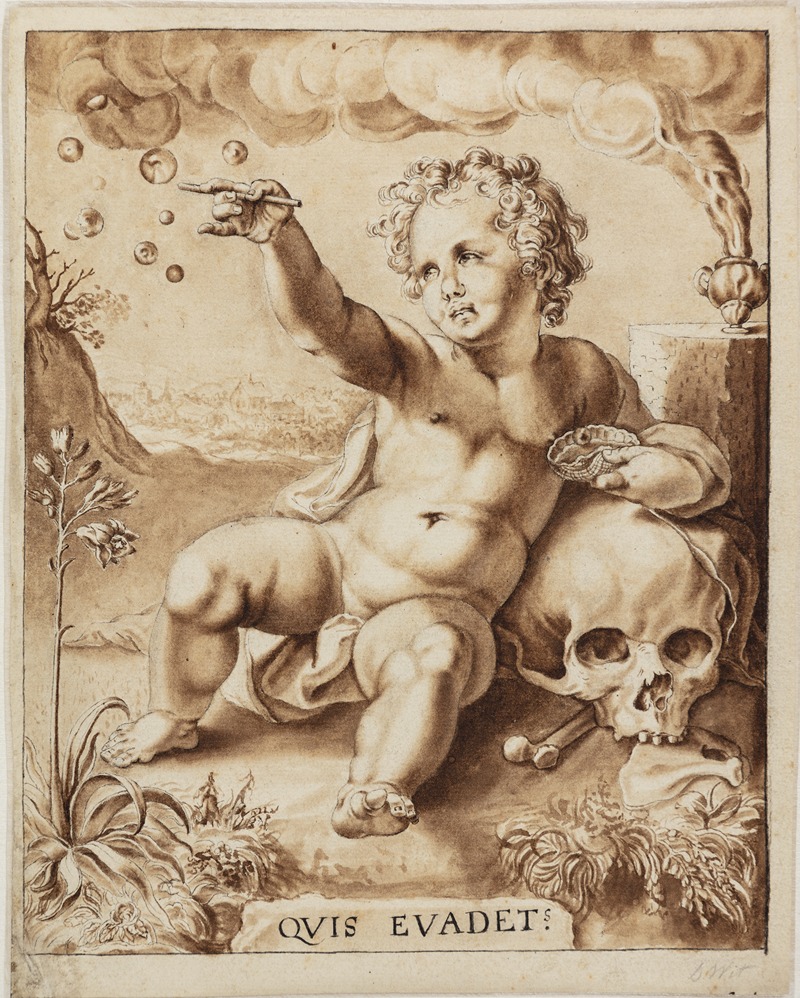 Jacob de Wit - Allegori på forgængelighed Homo Bulla