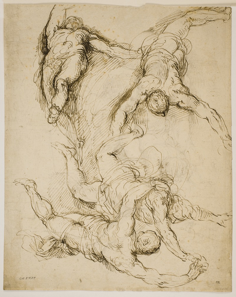Jacopo Palma il Giovane - Fire svævende figurer