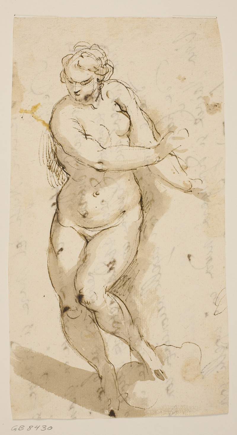 Jacopo Palma il Giovane - Gående nøgen kvindelig model