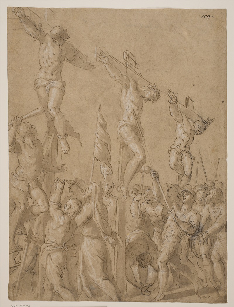 Jacopo Palma il Giovane - Korsfæstelsen